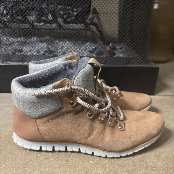 Cole Haan Boots Womens 8 B ZeroGrand Waterproof Hiker Bootie W14073 Leather - Picture 1 of 7
